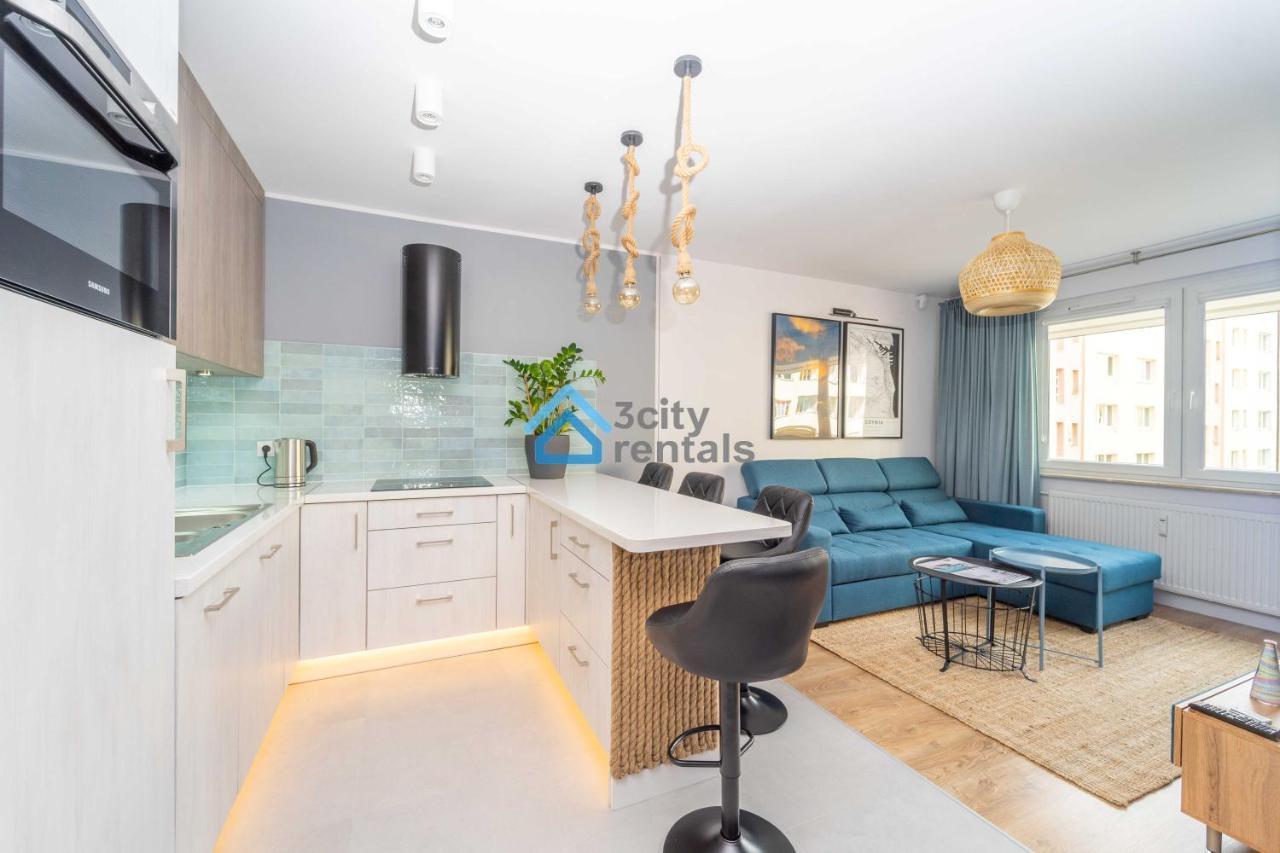 Bright And Blue 3City Apartment With Balcony In Gdynia By Noclegi Renters Eksteriør billede