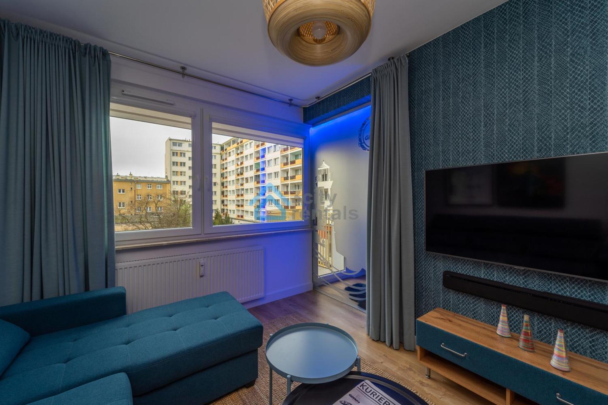 Bright And Blue 3City Apartment With Balcony In Gdynia By Noclegi Renters Eksteriør billede